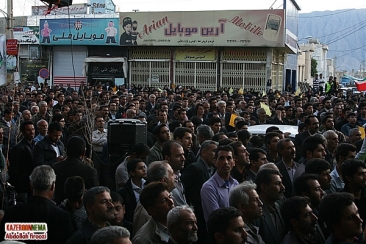 تجمع حاميان دهقان ناصرآبادي در كازرون / عبدالله فيروزي