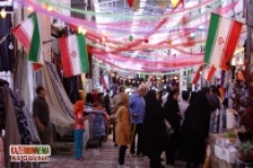 جشن میلاد نیمه شعبان در بازار کازرون