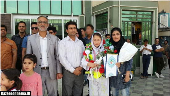 مراسم استقبال و تجلیل از بانوان شیرزن تکواندو کار کازرون برگزار گردید