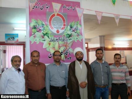 اهداء خون توسط کارکنان کمیته امداد امام خمینی (ره) شهرستان کازرون