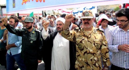 گرمای سوزان هم مانع حضور مردم انقلابی کازرون نشد/ مردم نشان دادند عاشق مبارزه با صهیونیسم‌اند + عکس