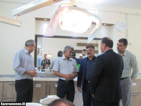 حضور مدیرعامل درمانگاه فرهنگیان شیراز در کلینیک دندانپزشکی فرهنگیان کازرون