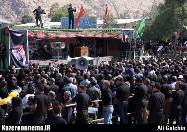 شور سوگواران حسینی در کازرون