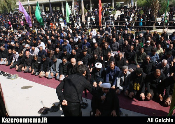 شور سوگواران حسینی در کازرون