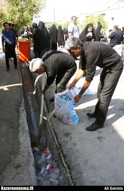 شور سوگواران حسینی در کازرون