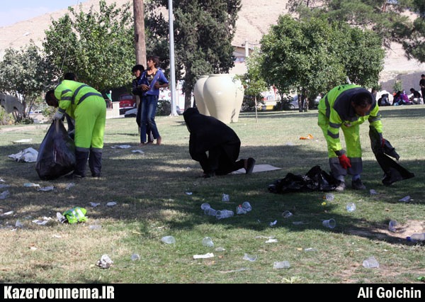 شور سوگواران حسینی در کازرون