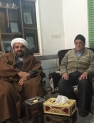 امام جمعه کازرون در منزل شهید مهدی طاهری حضور یافت + عکس
