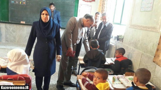 بازدید کارشناس مسئول آموزش ابتدایی آموزش و پرورش فارس از قائمیه