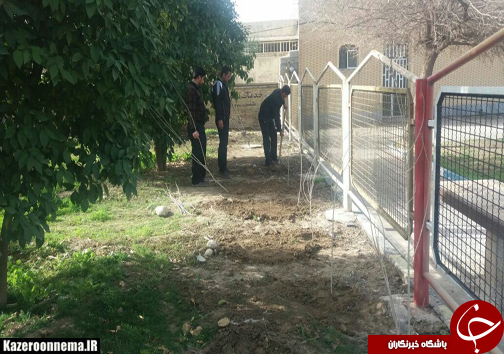 كاشت ٨٠ درخت توسط آتش نشانان كازرونى كاشت ٨٠ درخت توسط آتش نشانان كازرونى