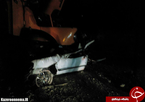 یک کشته و 3 مصدوم در 2 تصادف جاده ای در کازرون + عکس