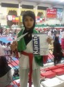 دانش آموز دختر اهل قائمیه مدال برنز کاراته را کسب کرد
