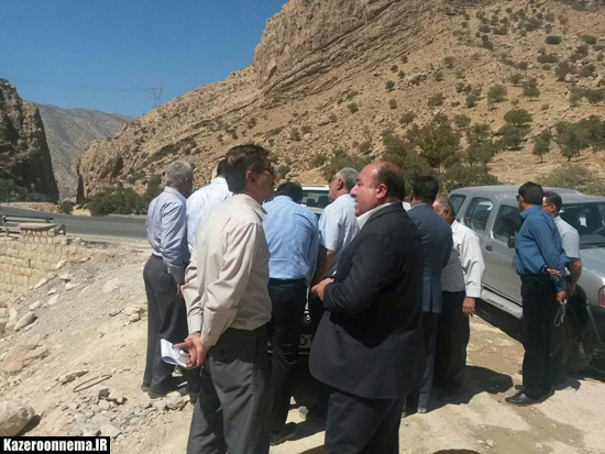 بازدید معاون استانداری فارس از پروژه  راه سازی محور ابوالحیات - دشت ارژن