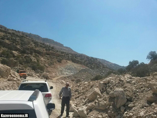 بازدید معاون استانداری فارس از پروژه  راه سازی محور ابوالحیات - دشت ارژن
