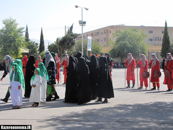 مراسم عزاداری اباعبدالله‎الحسین (ع) در دانشگاه آزاد کازرون برگزار شد