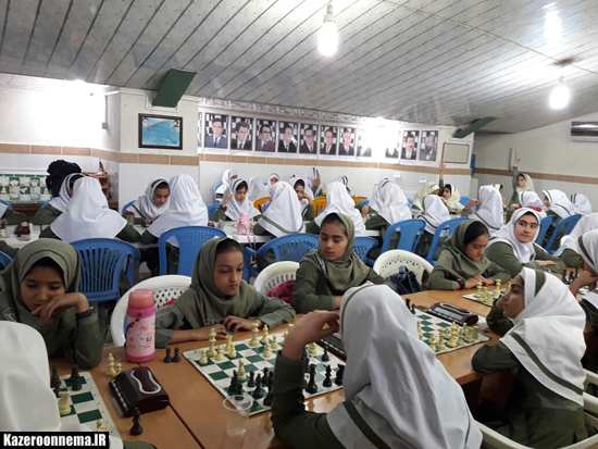 پایان مسابقات شطرنج دانش آموزی دختران شهرستان کازرون