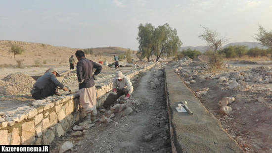 احداث مسیر گردشگری در نرگس زاربخش بالاده شهرستان کازرون