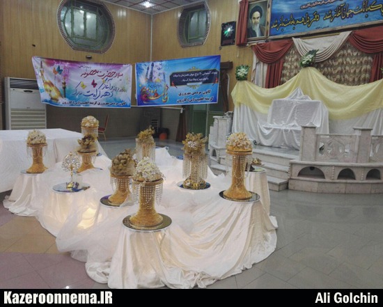 شروع دهه کرامت با جشن ازدواج 28 زوج جوان در کازرون رقم خورد