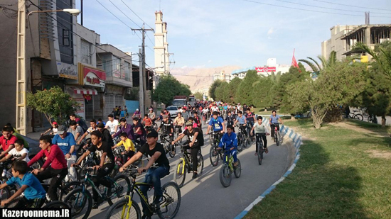 همایش دوچرخه سواری همگانی در کازرون برگزار شد