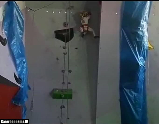 درخشش نونهال سنگنورد كازروني در مسابقات سنگنوردي سالني