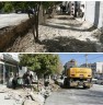 کلید خوردن زیباسازی و بازسازی پیاده رو و جداول خیابان حافظ