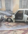 آتش سوزی خودروی پیکان در کازرون