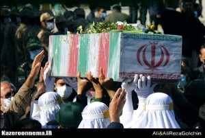 مراسم خاکسپاری شهید گمنام در پادگان 07 ارتش