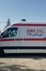 مرگ راننده آمبولانس درمانگاه بالاده  در تصادف هولناک در محور کازرون -بالاده